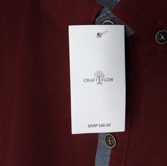 Craft + Flow Short Sleeve Polo Shirt - Picture 4 of 5